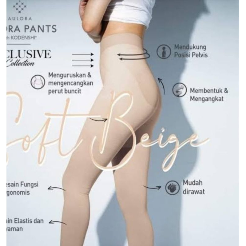 Pants women Aulora beige legging kesehatan