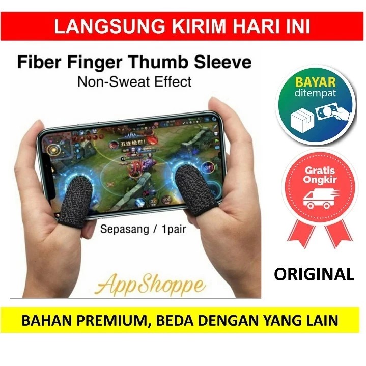 SARUNG TANGAN JEMPOL GAMING TELEFINGER ISI 2PCS GAMER GAMERS 2 PC PCS 2PC