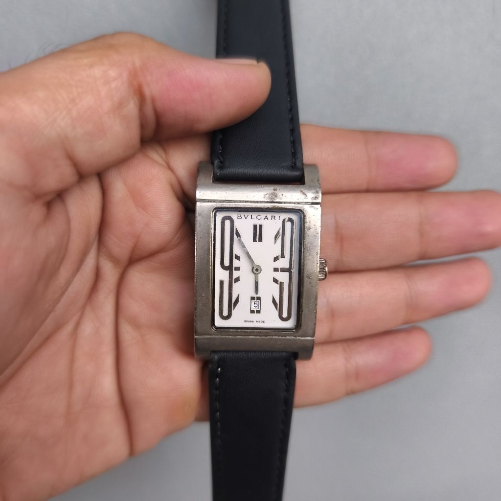 JAM TANGAN BVLGARI RETTANGOLO VINTAGE BEKAS SECOND