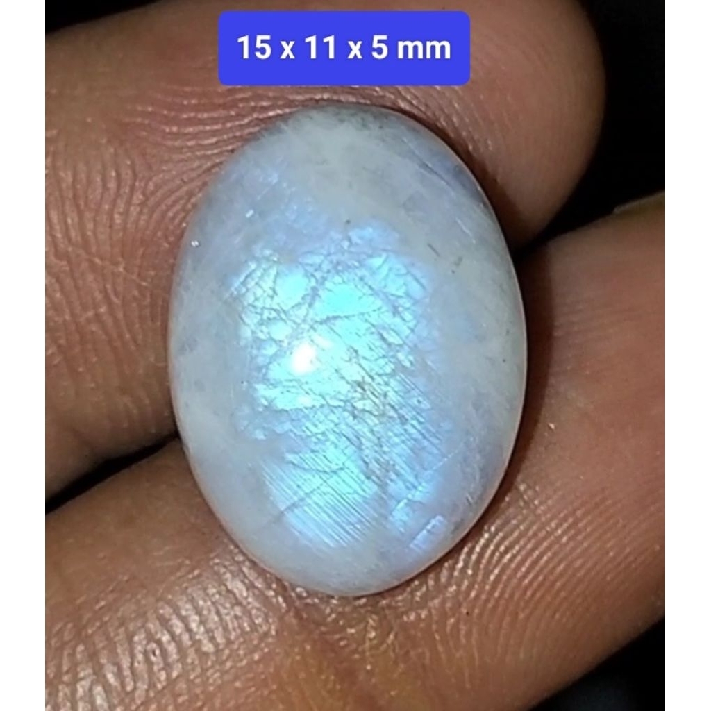 Batu moonstone Biduri Laut asli alam