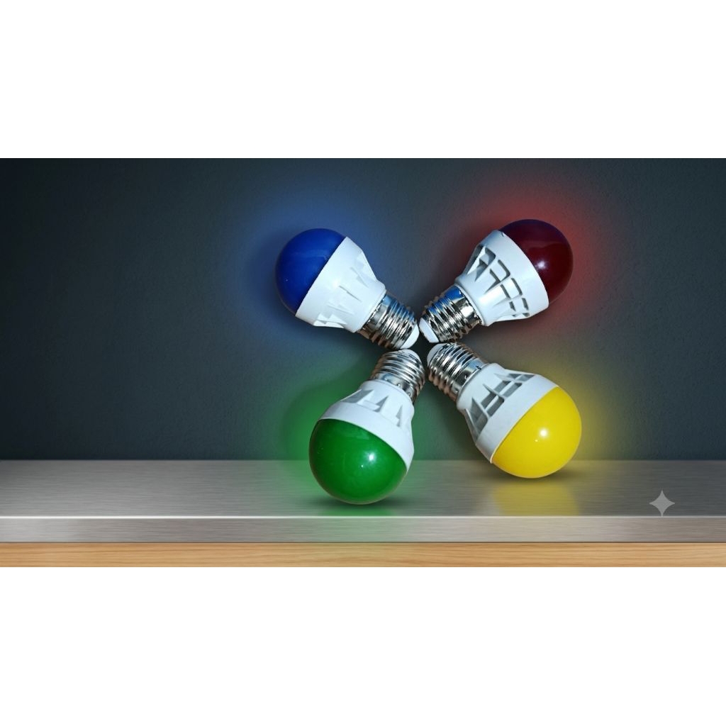 lampu LED warna warni/bohlam warna warni 3 watt ATN