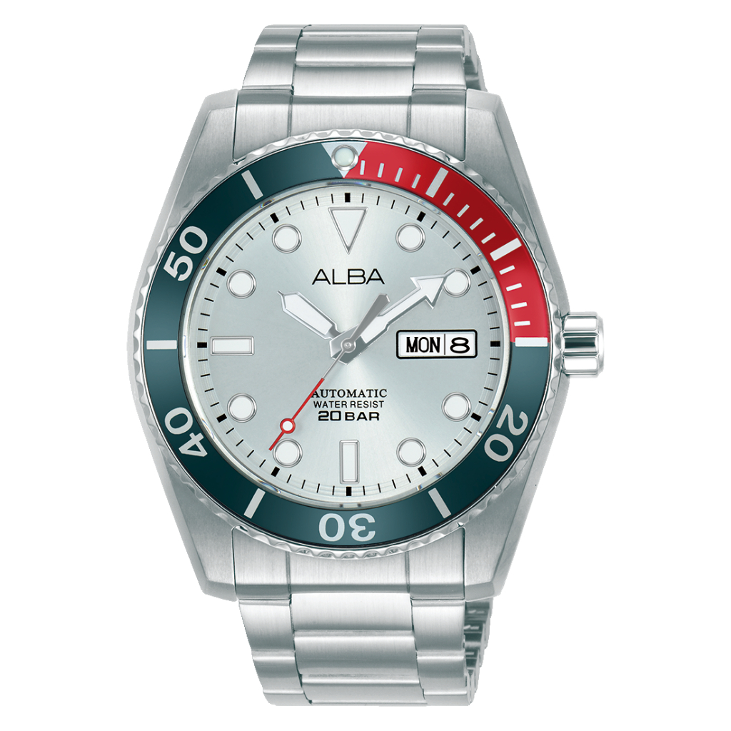 Alba Men's Automatic Watch AL4295X1 Stainless Steel Jam Tangan pria alba diver 200M