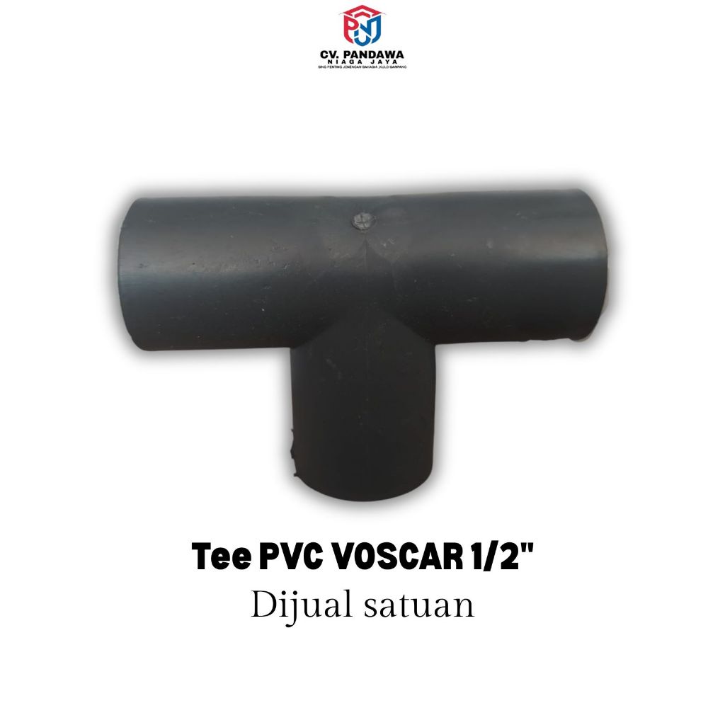 Tee PVC VOSCAR 1/2" Abu-Abu / Sambungan Pipa Tiga Paralon Murah