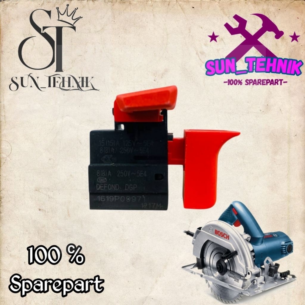 SWITCH GKS7000 SAKLAR BOSCH GKS7000 UNTUK MESIN CIRCULAR SAW BOSCH GKS 7000 SAKLAR GKS 7000 ORIGINAL