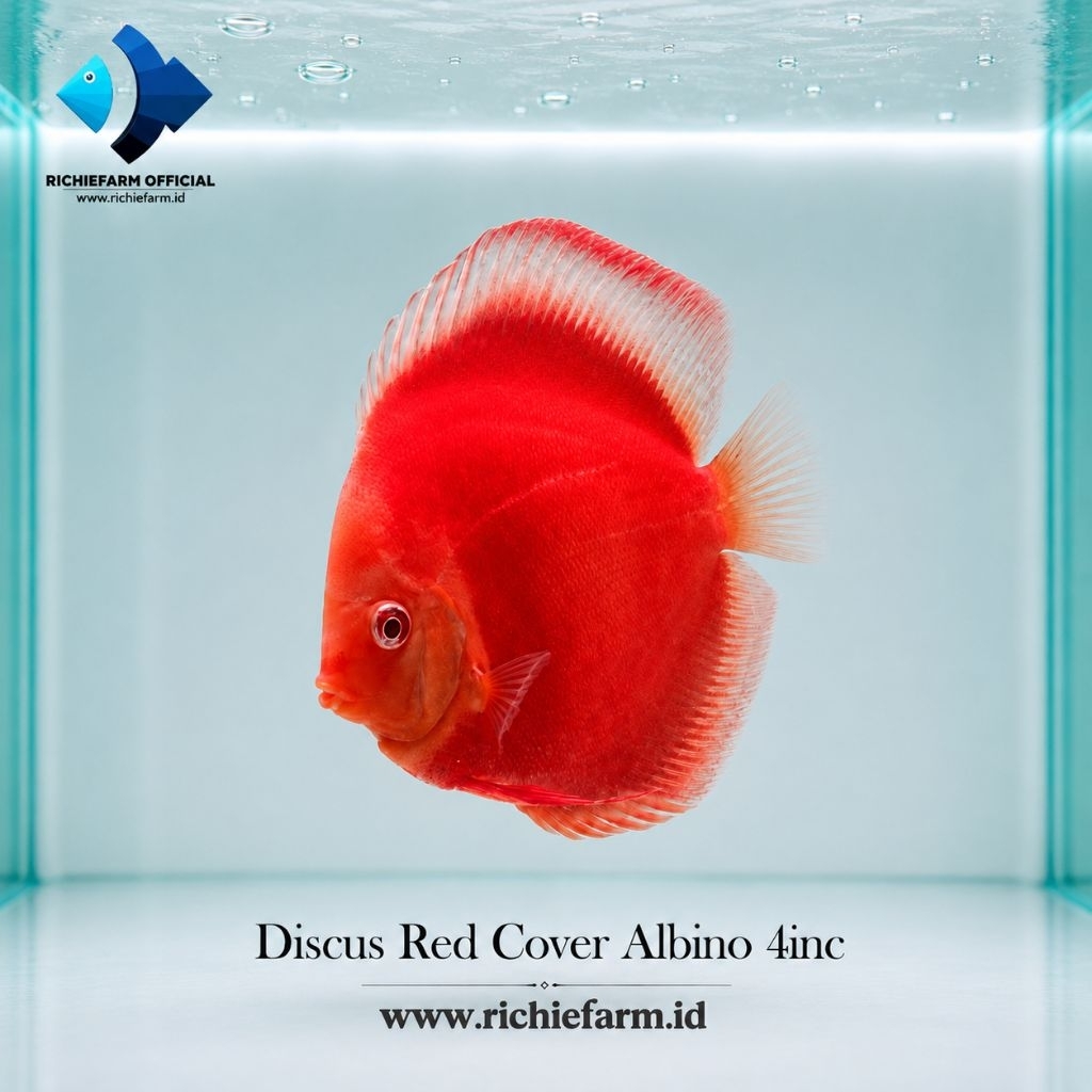 Discus Red Cover Albino 4inc