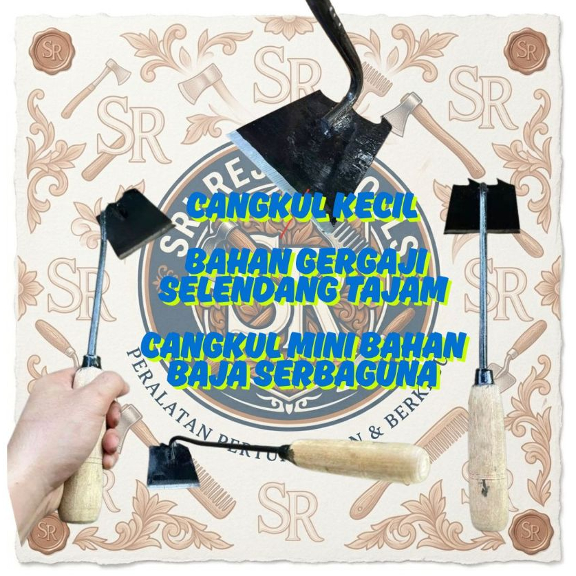 Cangkul kecil Bahan Gergaji Selendang Tajam/ Cangkul mini bahan baja Serbaguna