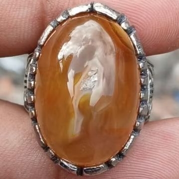 batu akik sulaiman madu motif bercombong
