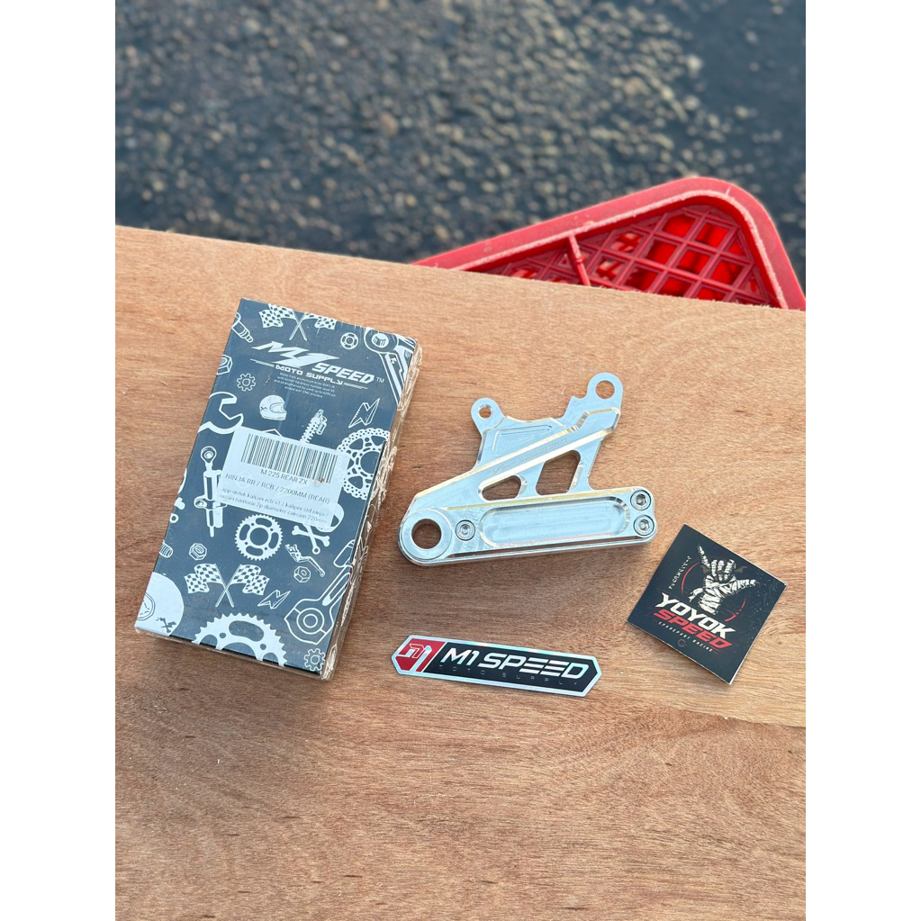 BREKET BELAKANG NINJA RR KALIPER RCB 2P NISSIN 2P DISC 220MM CNC M1SPEED REAR BREKET RCB BELAKANG NI