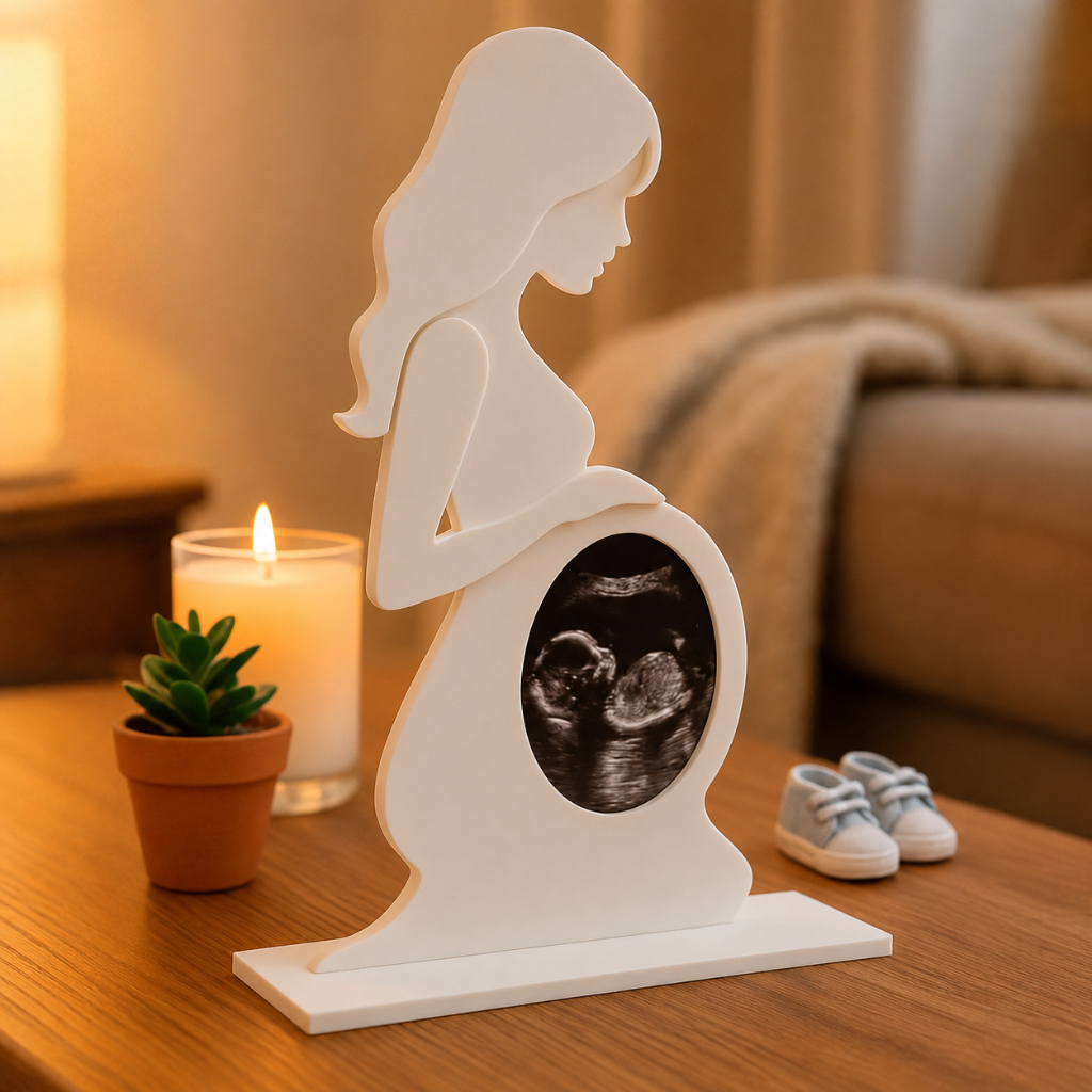 Frame USG 3D Ibu Hamil Custom | Pajangan Foto USG Bayi | Kado Bumil, Baby Shower, Souvenir Kehamilan