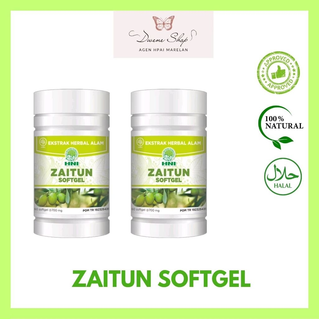 Minyak Zaitun Softgel HNI HPAI 60 Kapsul - Membantu Daya Tahan Tubuh