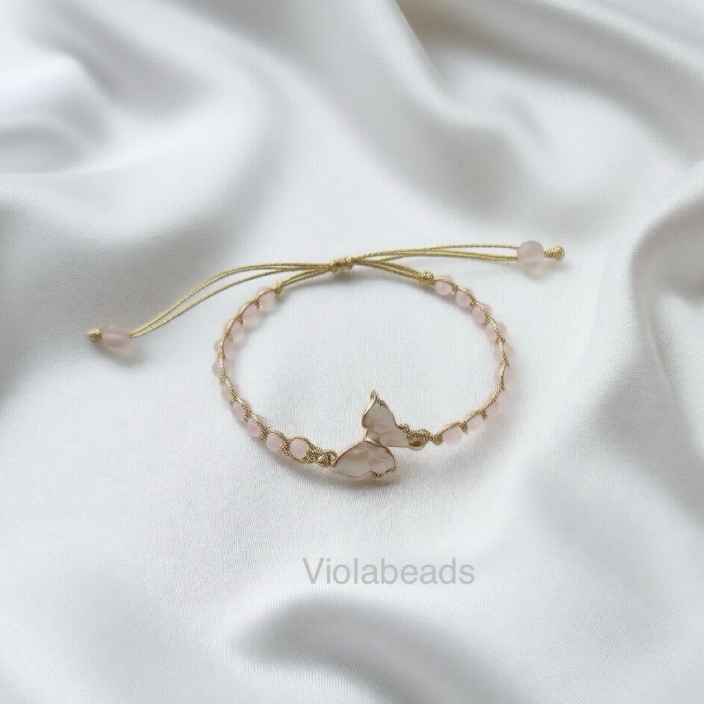 GELANG BATU KRISTAL ASLI/gelang kristal serut/gelang aesthetic