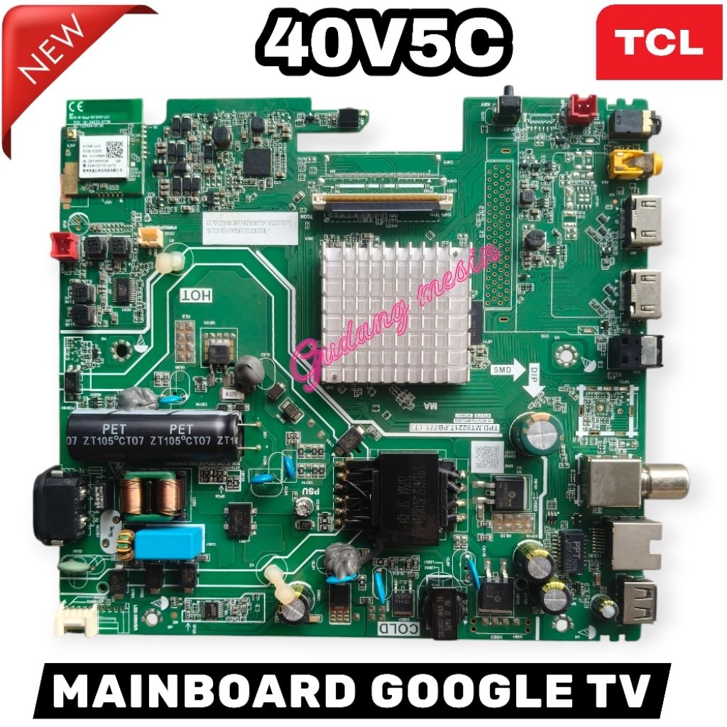 40V5C / MAINBOARD TV TCL 40V5C / MESIN TV TCL 40V5C / MODUL TV TCL 40V5C / MB TCL 40V5C / ORIGINAL /