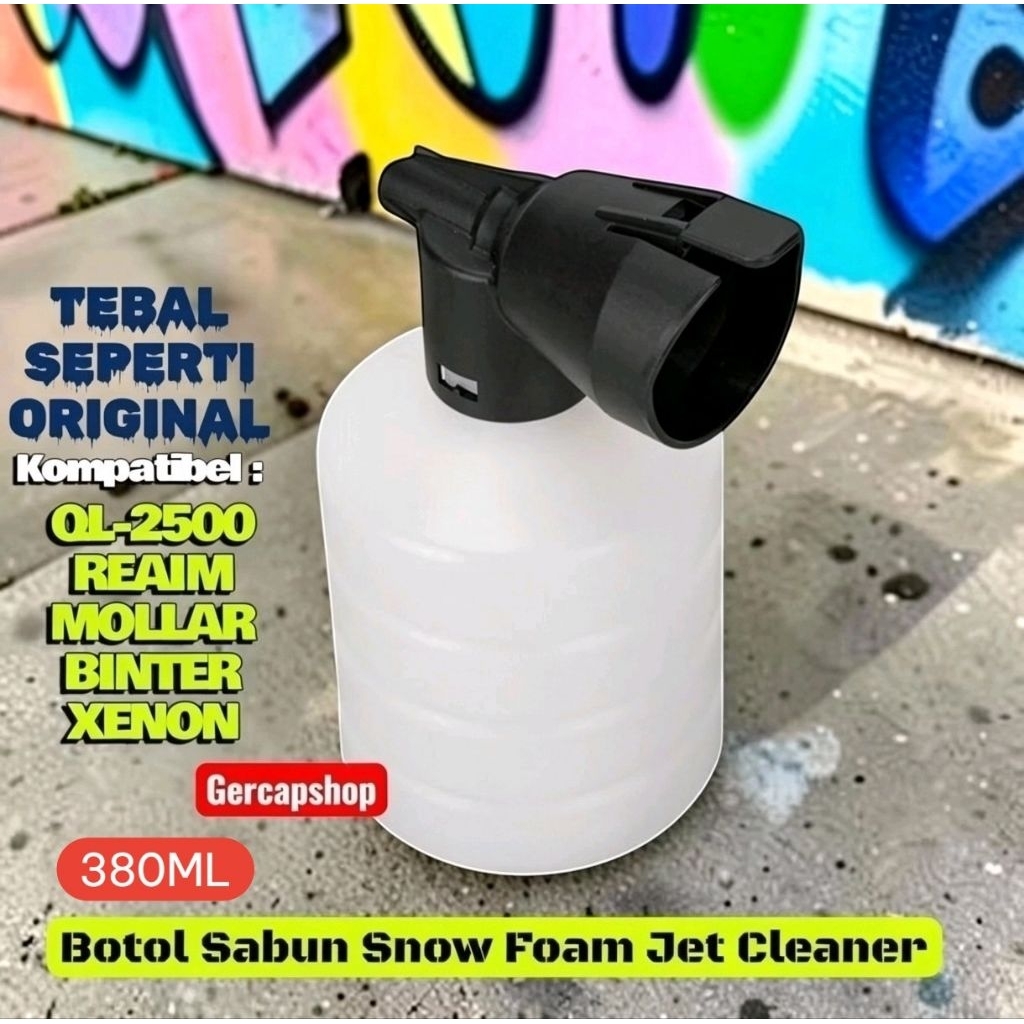 Alternatif Botol Sabun REAIM Superjet 100S QL Mollar Xenon Snow Foam 380ML Tebal | Foam Lance Jet Cl