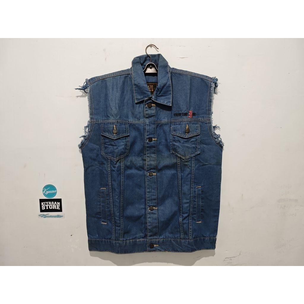 Vest psd x every time i die size xxl rare item petersaysdenim jaket denim psd jaket motor jaket jean