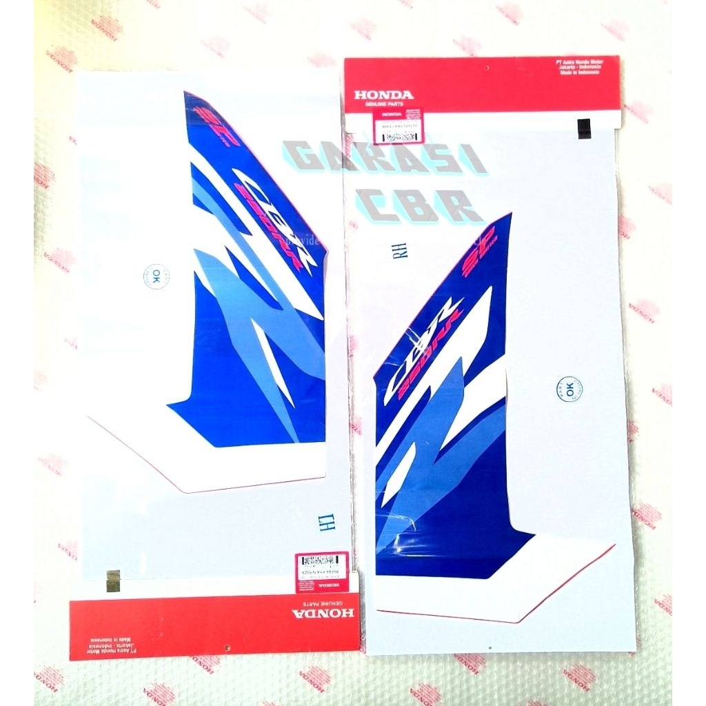 Stripe A  Middle Cowl Type1 New CBR 250RR - Sticker Striping Body Samping - Stiker Body Fairing New 