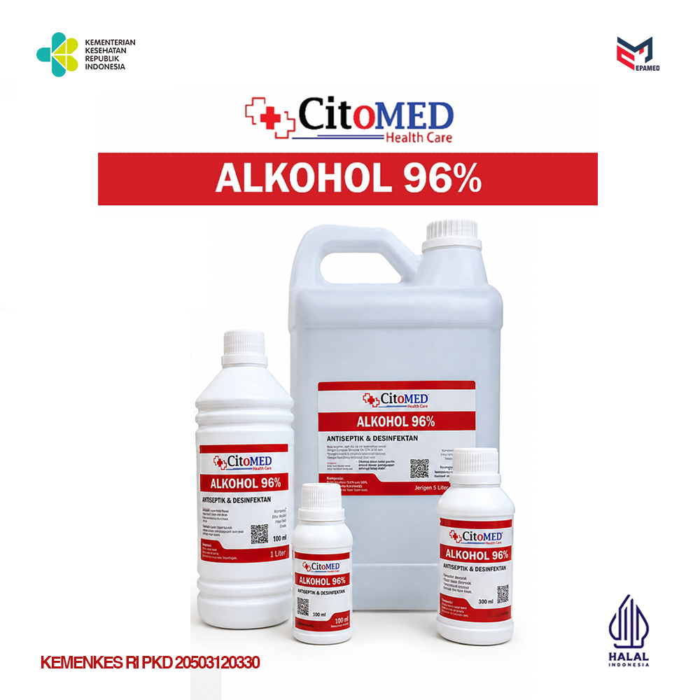 Citomed Alkohol 96% | Cairan Alkohol | Alkohol 96% | Alkohol Medis