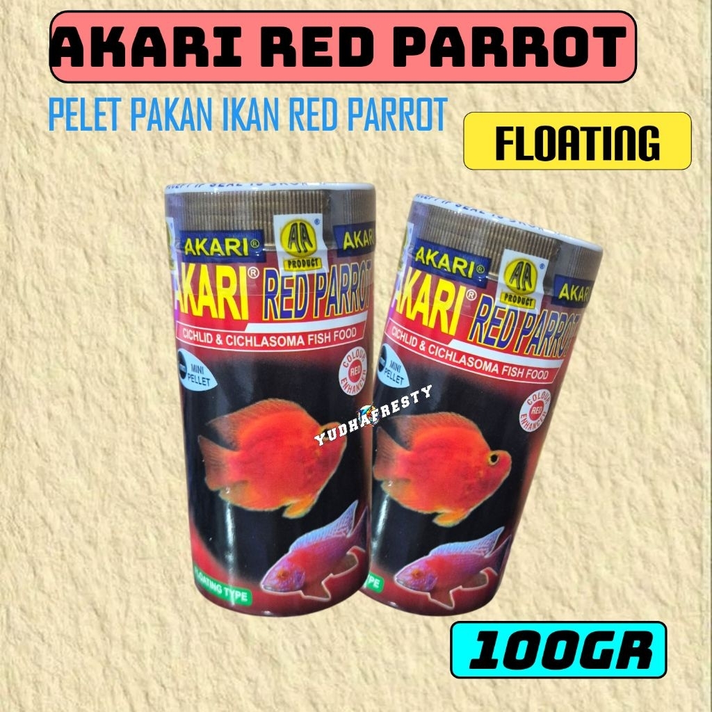 AKARI RED PARROT PAKAN KHUSUS UNTUK IKAN RED PARROT