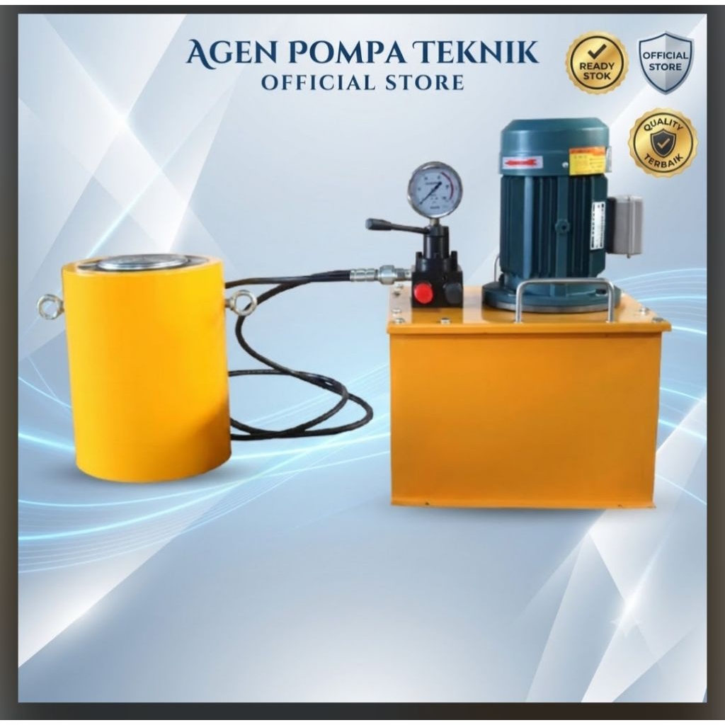 DONGKRAK HIDROLIK SILINDER ELEKTRIK 100 TON / HYDRAULIC PUMP ELECTRIC