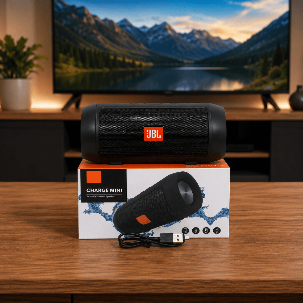 Speaker Bluetooth Clear Sound Kekinian JBL Bluetoth Terjamin Charge Mini Charge Mini Lengkap Kabel