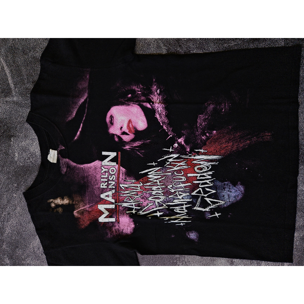 Kaos Vintage Anvil Marilyn Manson Tour America 2009