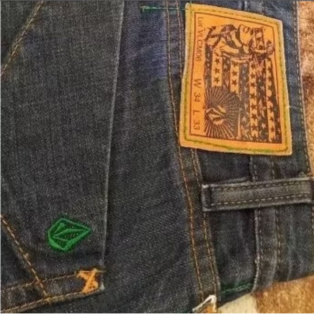 volcom jeans selvage white oak cone denim
