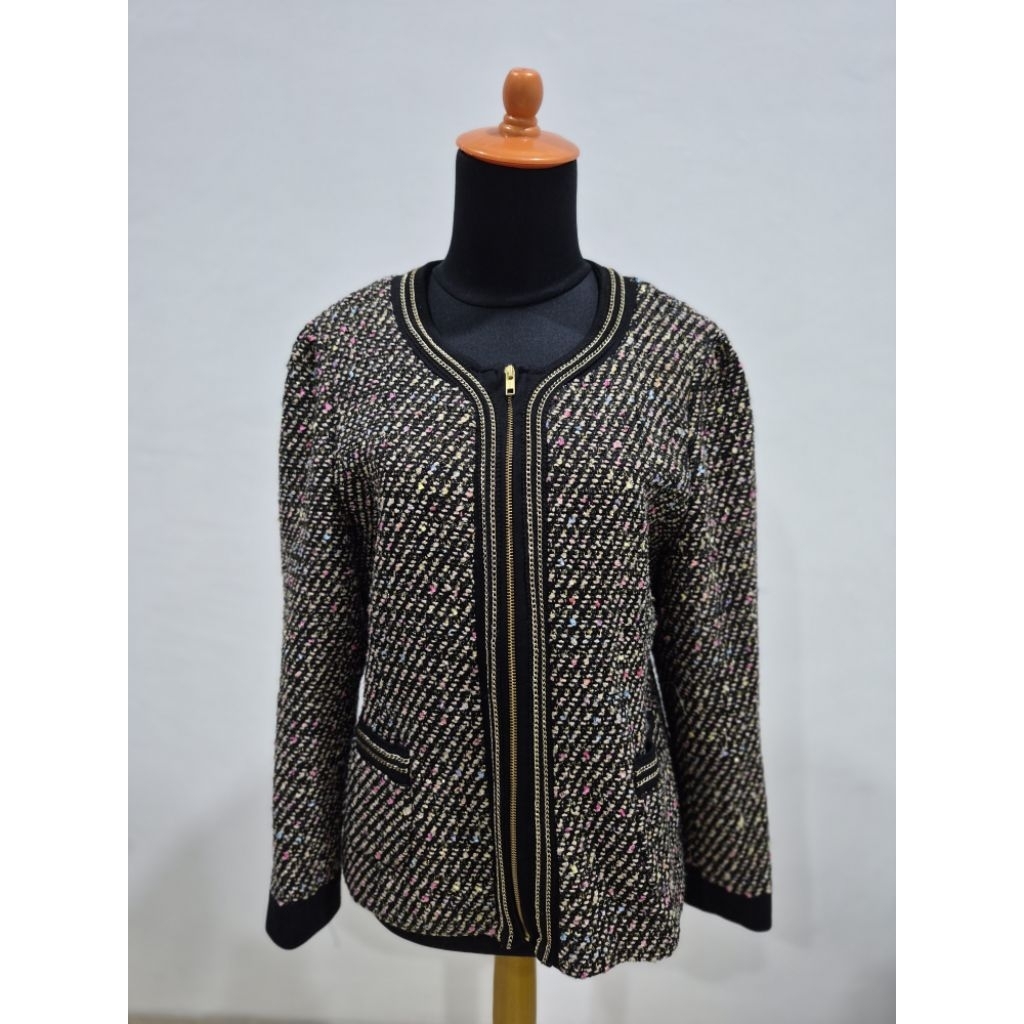 Outer Jacket bling gold zipper