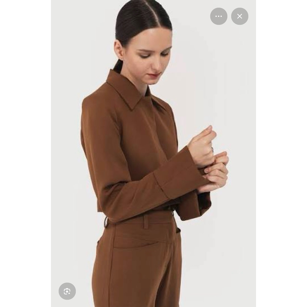 duma frank crop blazer