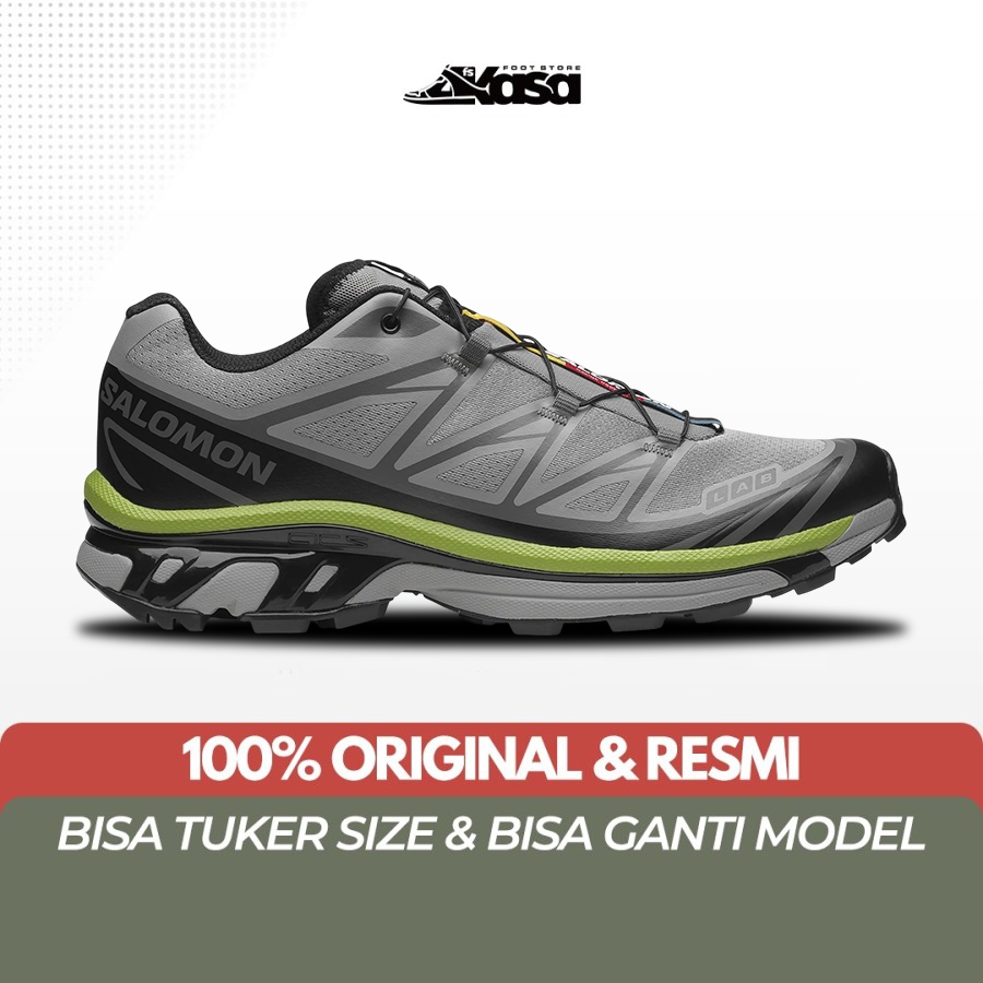 Sepatu Gunung Salomon XT-6 Pilot White Black Lunar Rock