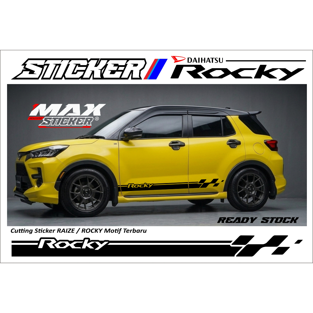 STICKER DAIHATSU ROCKY TOYOTA RAIZE STICKER SAMPING ROCKY RAIZE