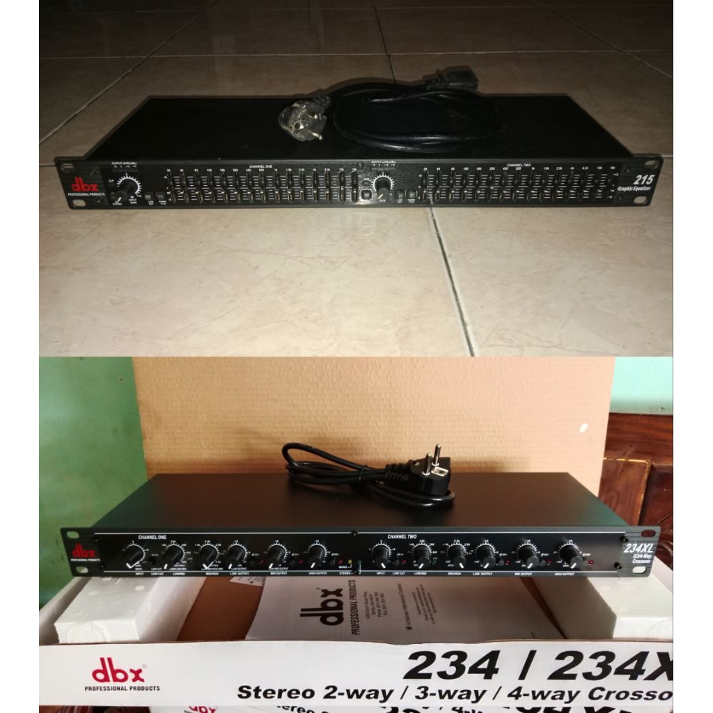 Crossover dbx 234xl kualitas grade A baru dan equalizer 215 second