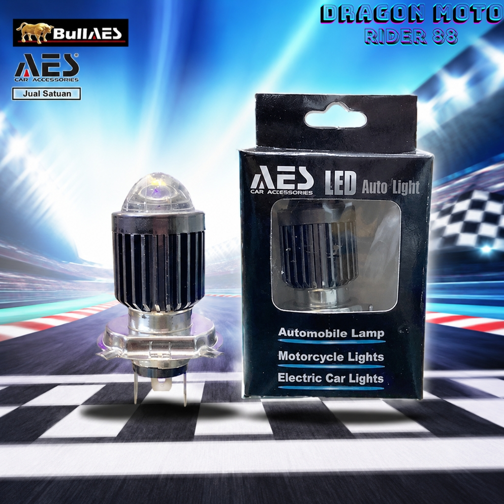 Lampu Depan Led H4 Proji Bohlam Lampu Depan Led H4