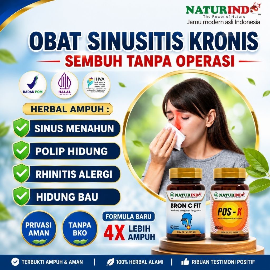 Obat Sinusitis Kronis Polip Hidung Konka Rinitis Alergi