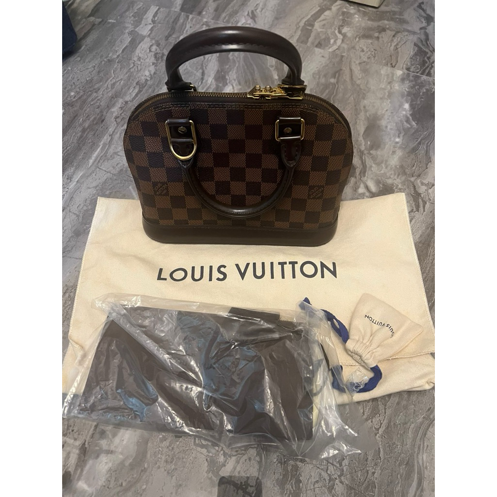 Louis Vuitton Alma BB Damier Ebene N41221 Original Full Set Receipt Plaza Senayan