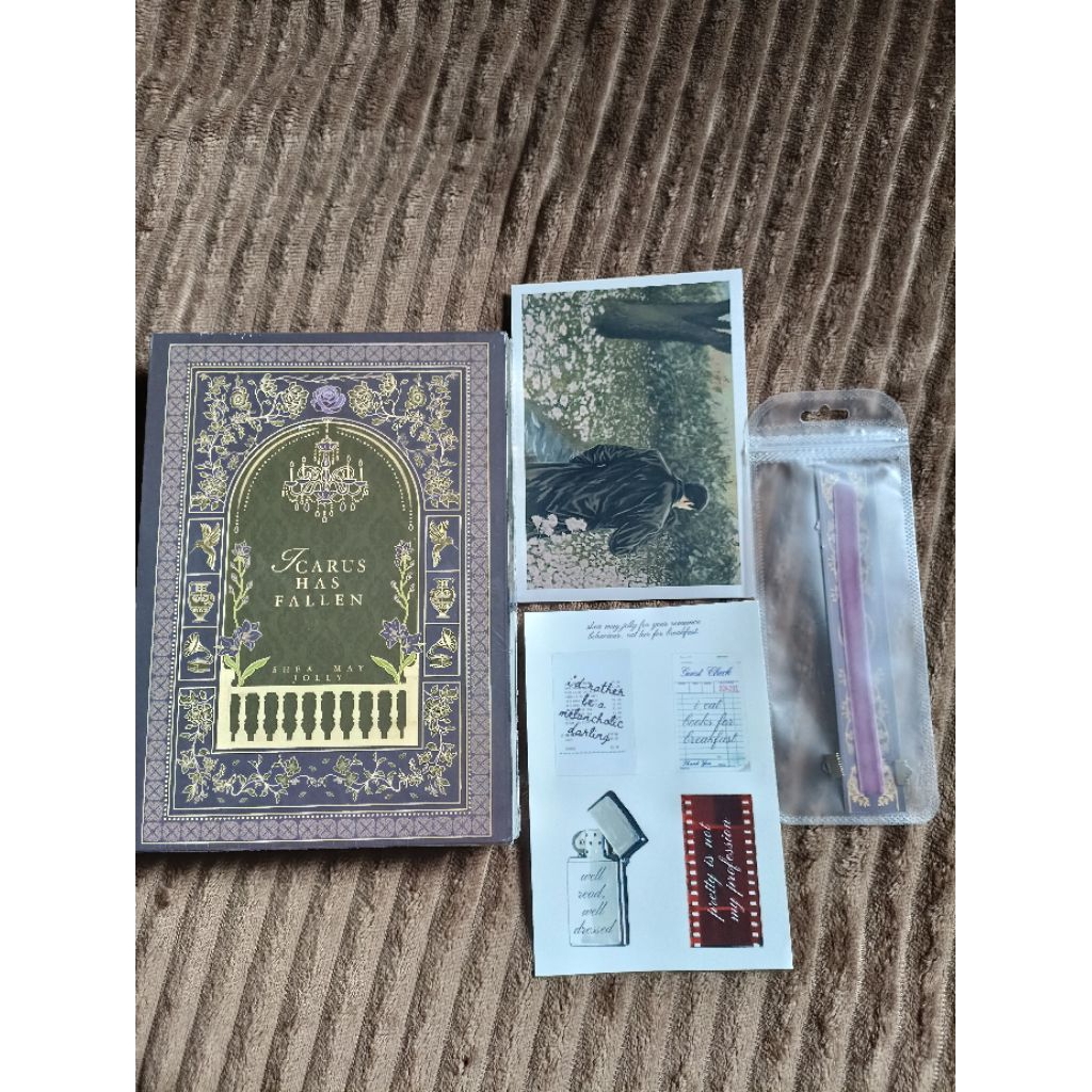 NEW SEALED‼️ICARUS HAS FALLEN by Shea May Jolly LIMITED EDITION {Hard Cover, Spray Edges, Slip box}