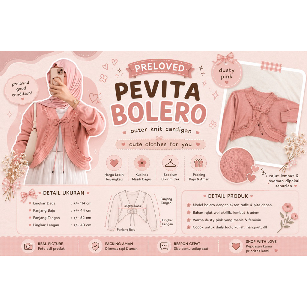 pevita bolero (preloved)