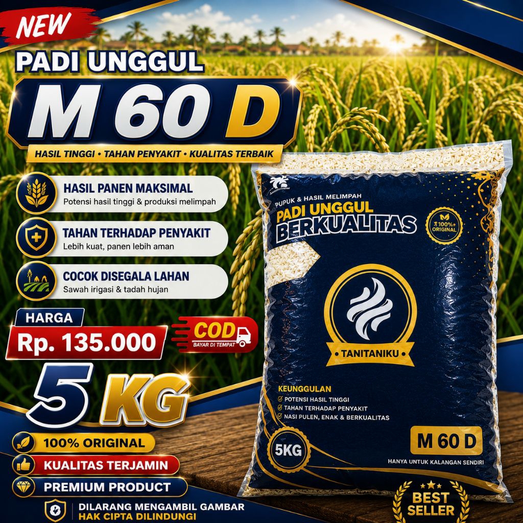benih padi M 60 D padi unggul kualitas terbaik