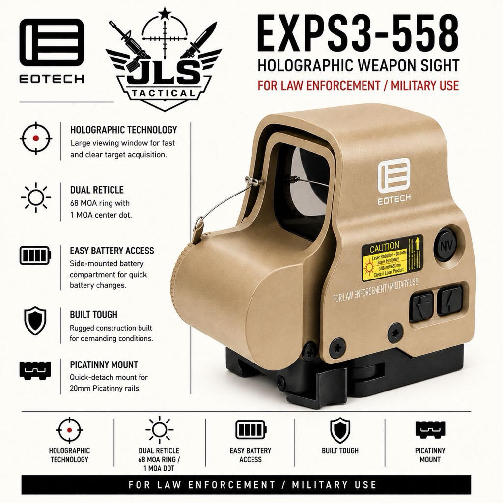 558 Holosight Eotech red dot TAN AntiShock