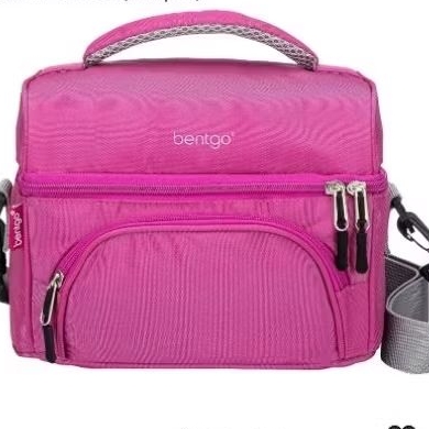 Bentgo® Deluxe Lunch Bag - Durable and Insulated Lunch Tote with Zippered Outer Pocket, Internal Mes