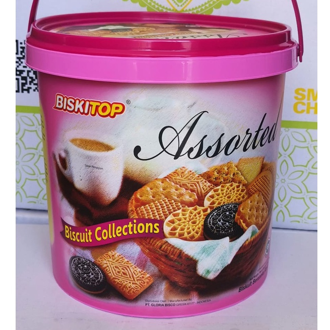 Biskitop Assorted Kaleng 400gr/ Biskitop Ember Plastik/Biskuit Lebaran