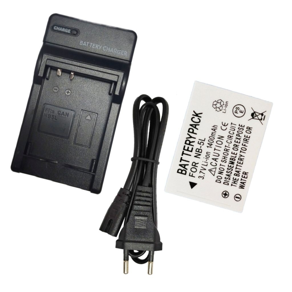 PAKET Batre + Carger Kamera For Canon Nb-5l Batre digital ixus 800 battery 850 860 900 Nb5l Sx200 Sx