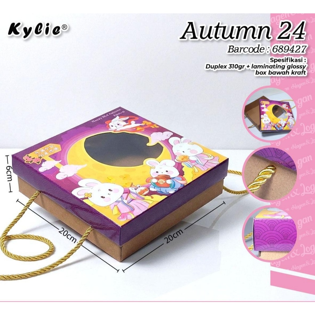 Box autumn 24| Box Tema Mooncake Festive| Box Kue Bulan| Mooncake box