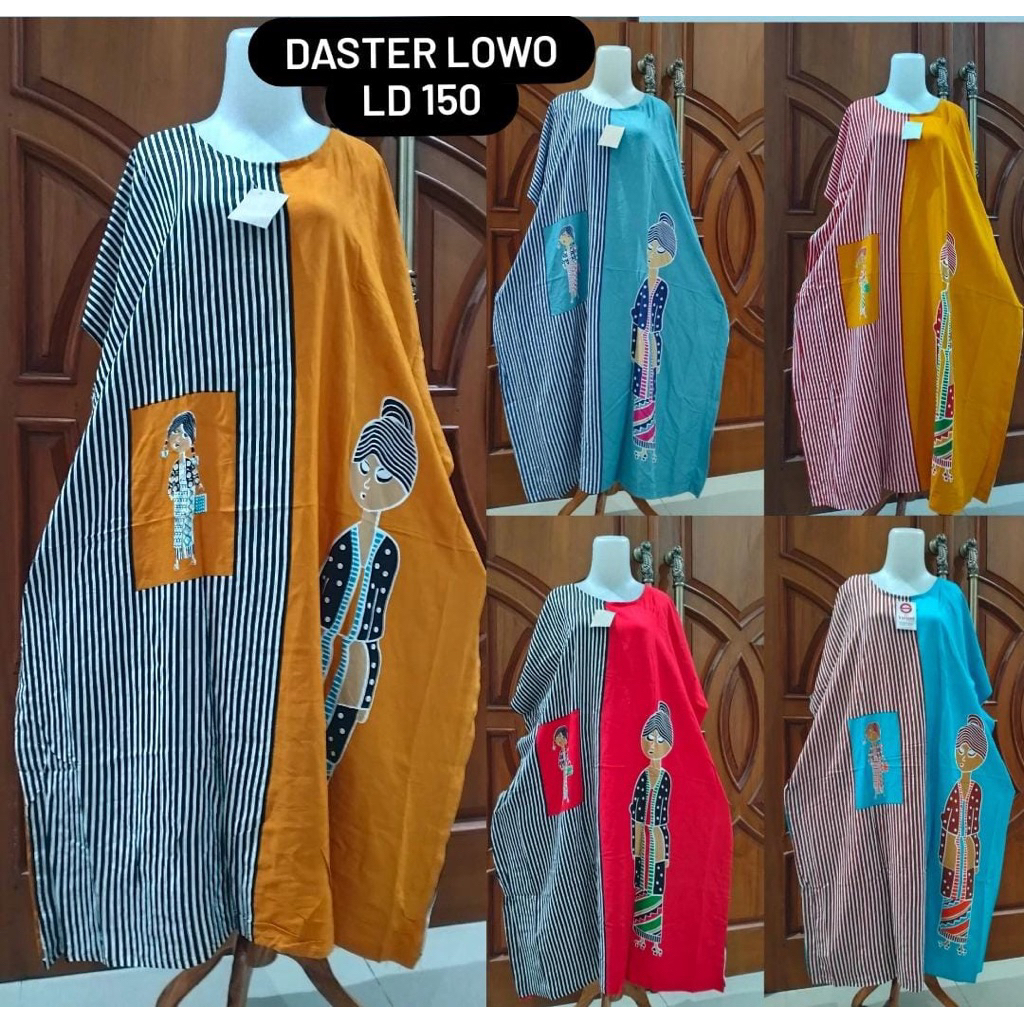 daster lowo LD 150cm bahan premium motif batik bu tejo mbok jamu
