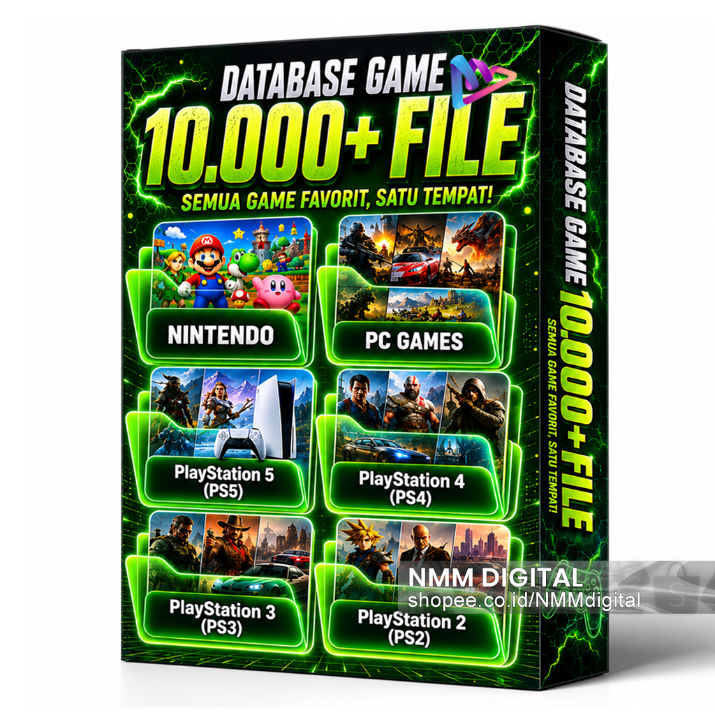 DATABASE GAME 10.000+ FILE - Semua Game Favorit, Satu Tempat (ALL-IN-ONE) PS1 - PS5, SEGA, PC & NINT