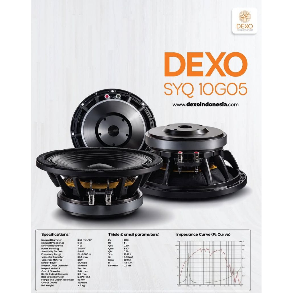 Speaker DEXO SYQ10G05 | Speaker DEXO 10" SYQ10G05
