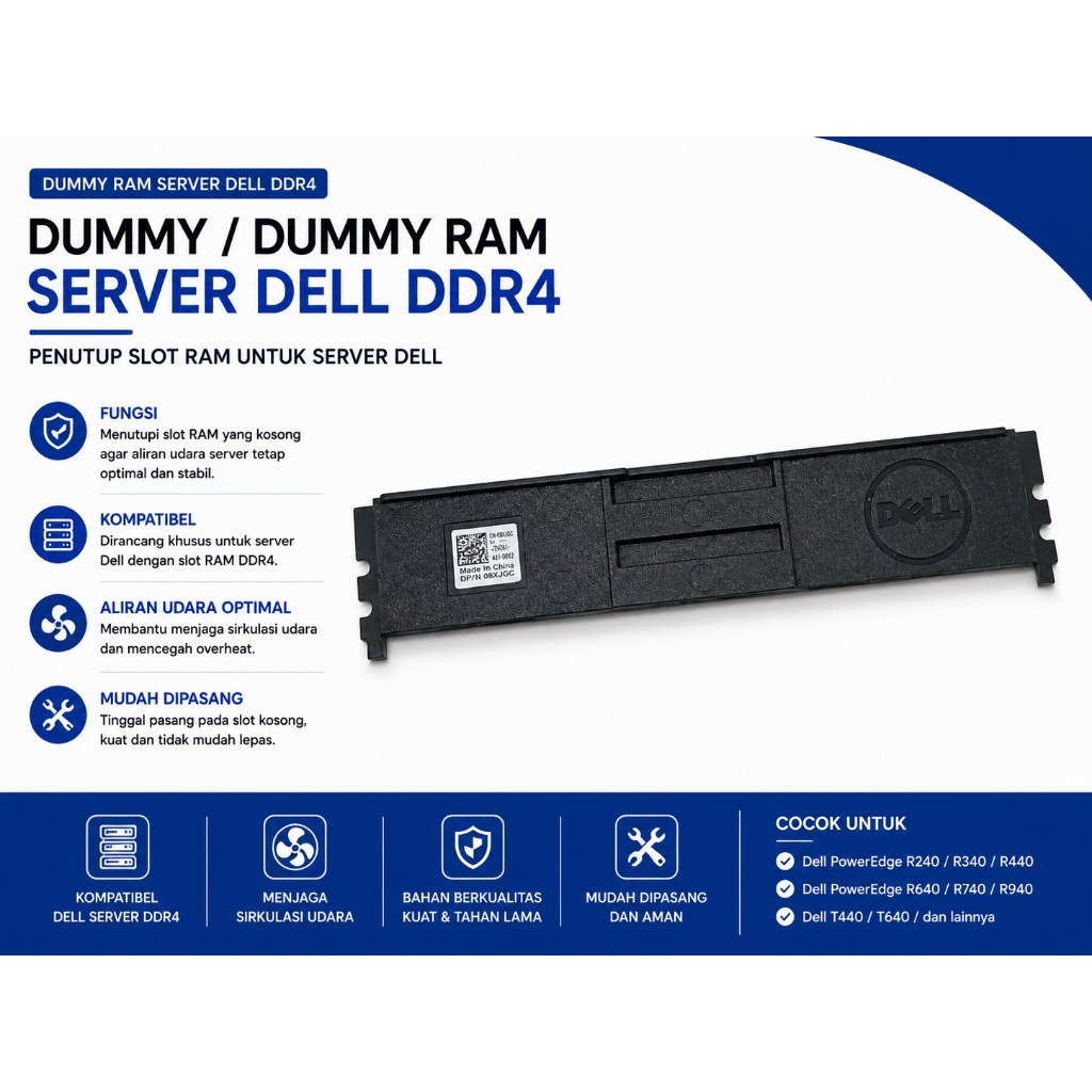 Dammy /Dummy Ram server Dell DDR4/ Penutup Selot Ram Server Dell DDR4