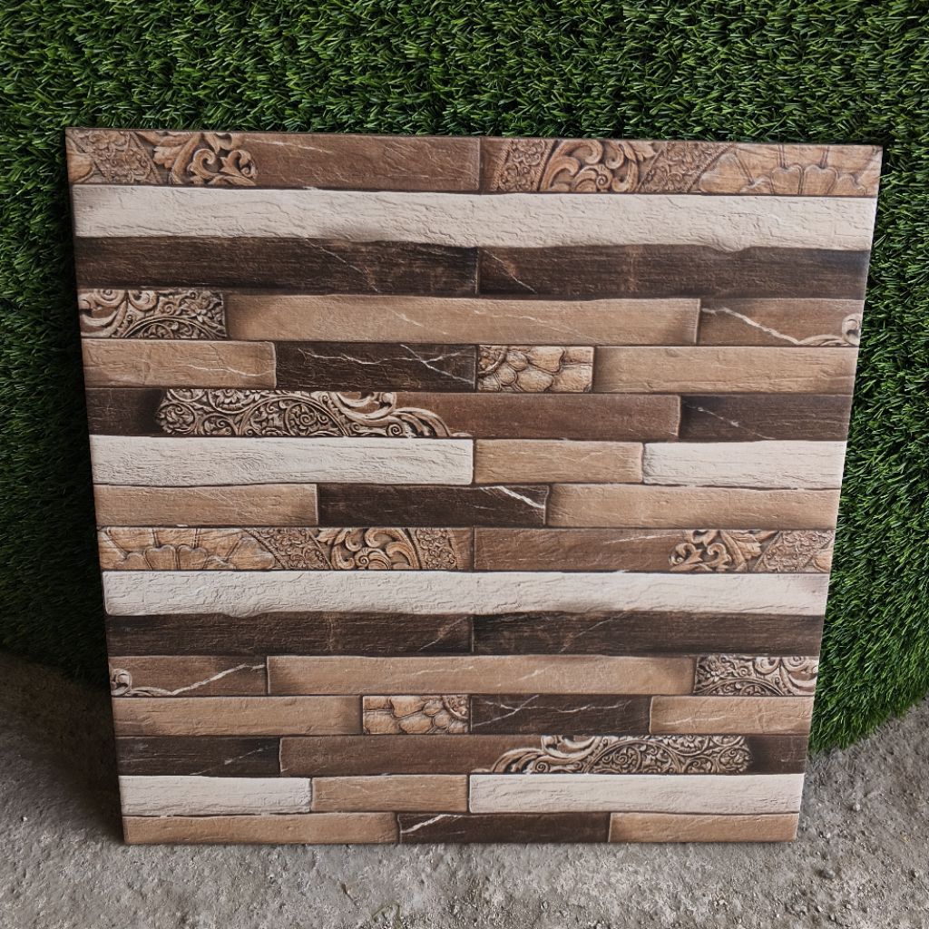 Keramik 40x40 motif batu alam (matt-timbul) / keramik lantai kamar mandi/ keramik teras/ keramik car