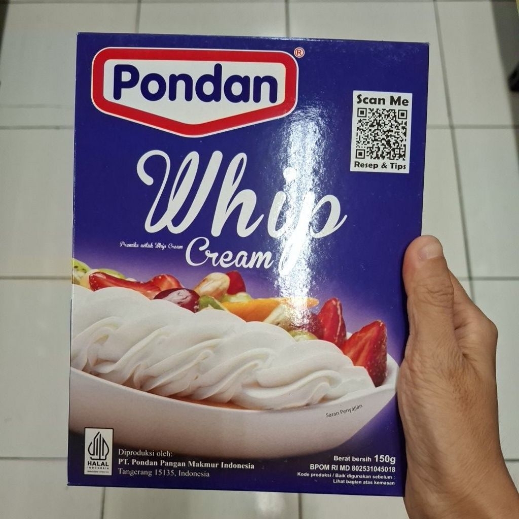 Pondan Whip Cream Whipping Cream 150gr