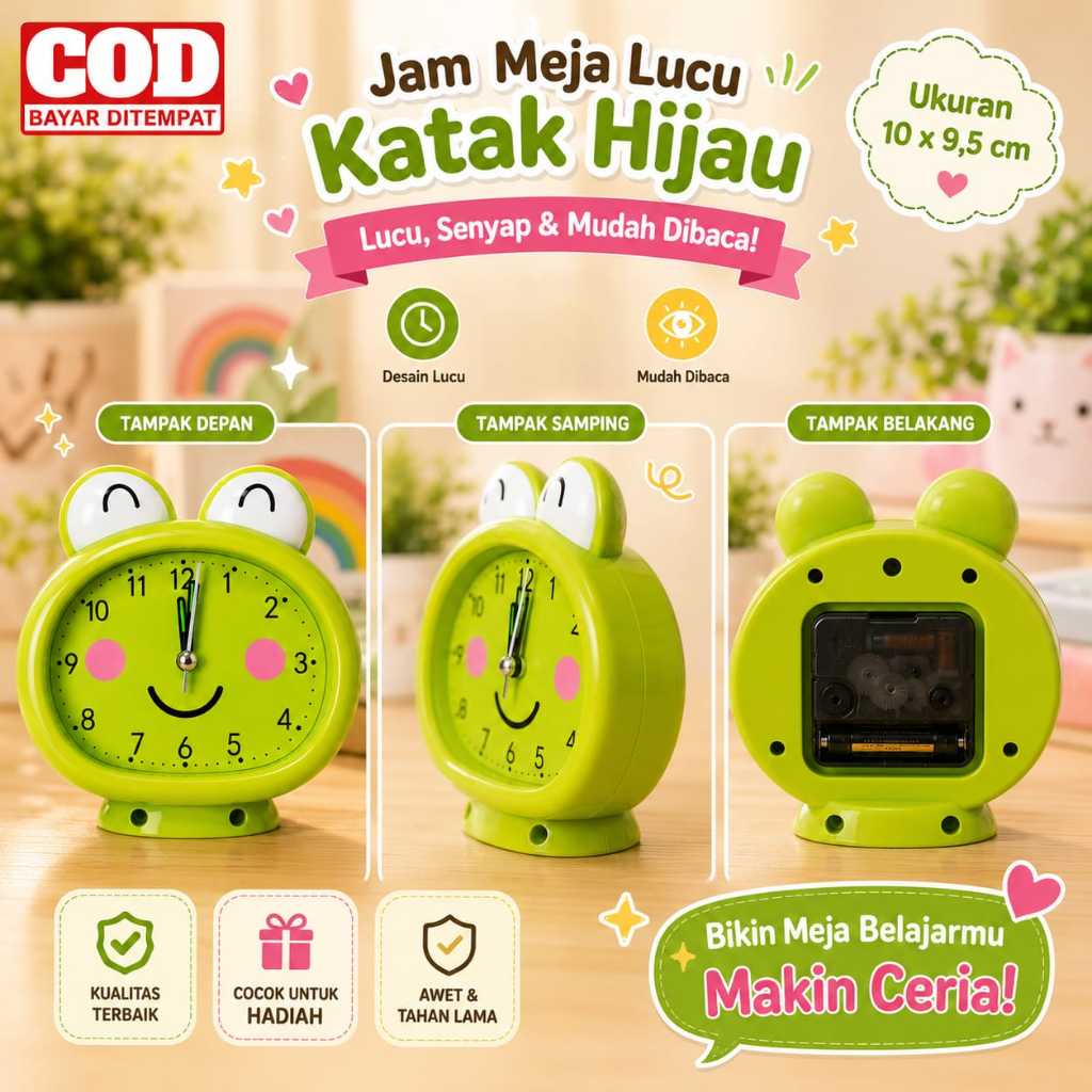 JAM WEKER BEKER KARAKTER KARTUN KEROPPI KEROPI LUCU