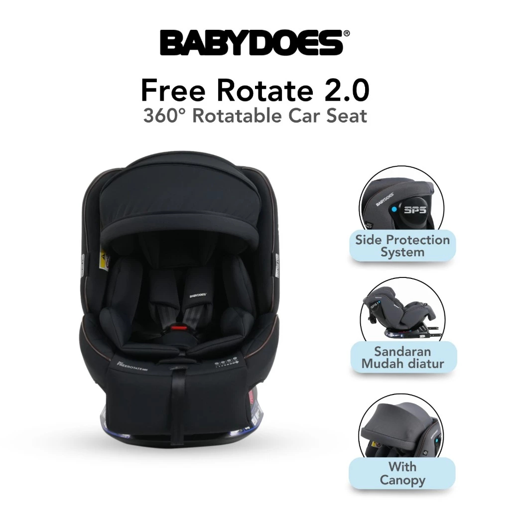 Carseat Babydoes FULL Rotate 360 / Carseat Free Rotate / Transporter 360°