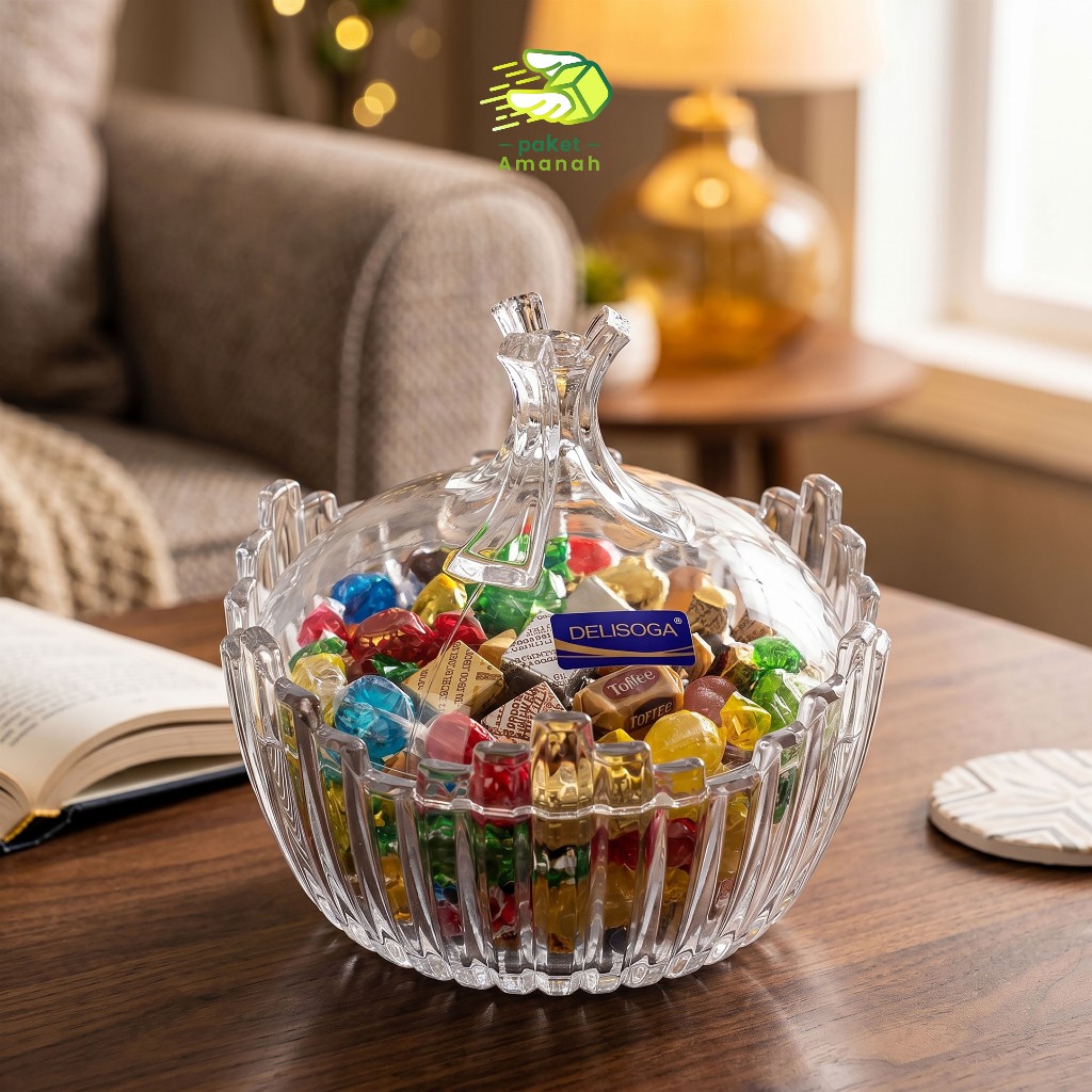 Toples Kaca, Toples Permen, Candy Jar, Toples Permen Besar, Candy Jar Besar, Wadah Kaca
